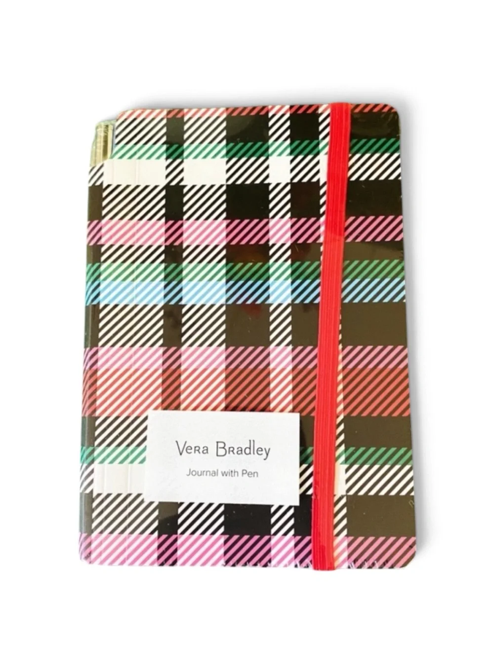 VERA BRADLEY Ribbons Plaid 3‑Pc Gift Set – Travel Mug, Journal & Pen – NWT